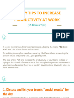 10 Easy Tips To Increase Productivity at Work (-5 Bonus Tips) - 2
