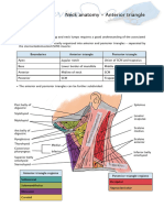 Neck anatomy - Anterior triangle - MRCS