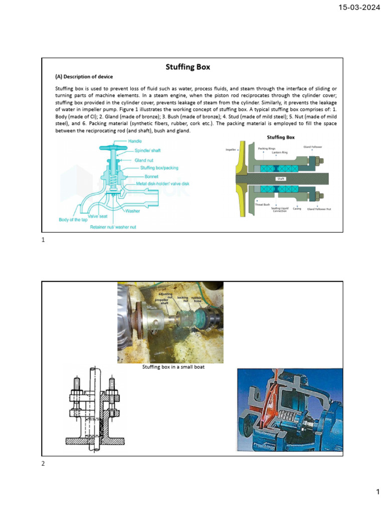 Stuffing Box Components Overview | PDF | Technology & Engineering
