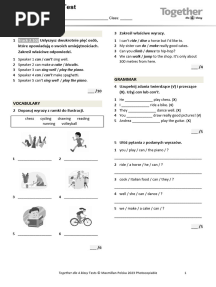 Together kl4 U6 Unit Test Support