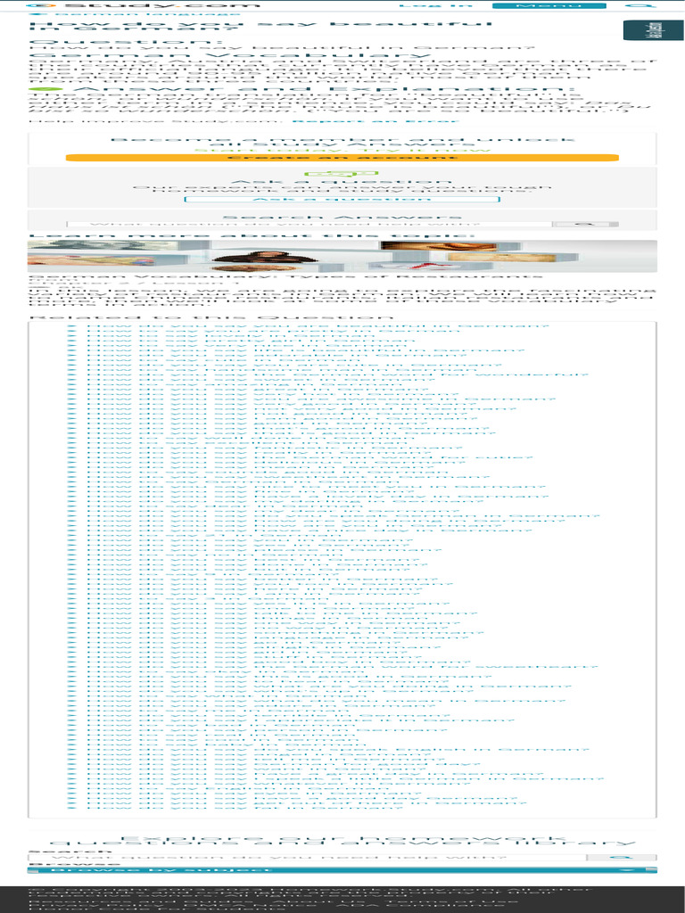 how-do-you-say-beautiful-in-german-pdf-german-language-linguistics