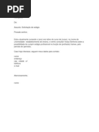 Exemplo de Carta de Rescisão de Contrato de Trabalho