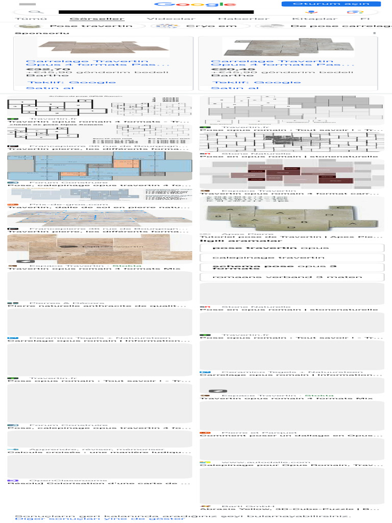 Schéma de pose pour carrelage opus 4 formats | PDF | Calcaire | Calcium