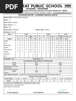 Progress Report: Academic Session:2023-24