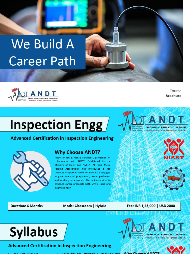 Advanced Certification in Inspection Engineering | PDF | Nondestructive ...