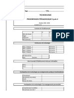 7157 Progression Pedagogique en Technologie Pour Le Cycle 4