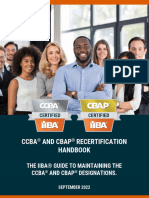 Ccba and Cbap Recertification Handbook