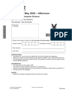 OCR GCSE Computer Science Paper 1 June 2022 QP