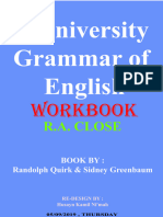 Workbook (To) A University Grammar of English (By) Randolph Quirk