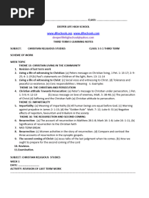 Ss1 Third Term Crs E-Notes