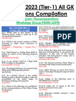 SSC CGL 2023 19th July (Shift-3) All GK Questions