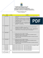 Cronograma de estágio em Gestão - 2024.1