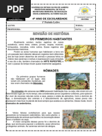HISTÓRIA 4.º ANO. ATIVIDADE Os Povos Nômades e Sedentários - 20240514 ...