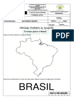 Atividade Avaliativa Geografia . Ciências de Renato