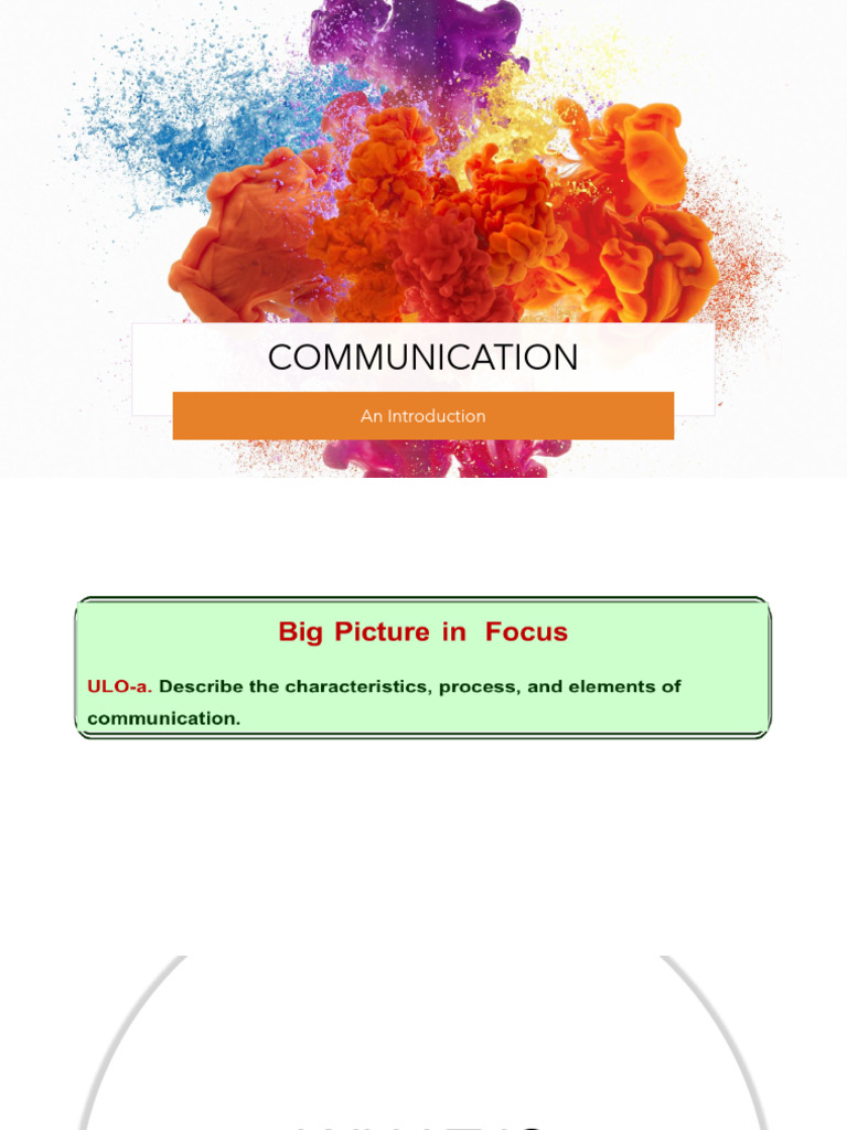 Understanding the Communication Process | PDF | Communication | Human ...