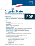 Drop in Skating Guidelines