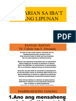 Aralin 1 Kasarian Sa Ibat Ibang Lipunan