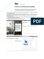 Manual Instruction For LED Bluetooth Downlight