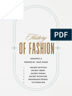 Assignment 8 - History of Fashion