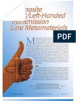Composite Right Left-Handed Transmission Line Met A Materials
