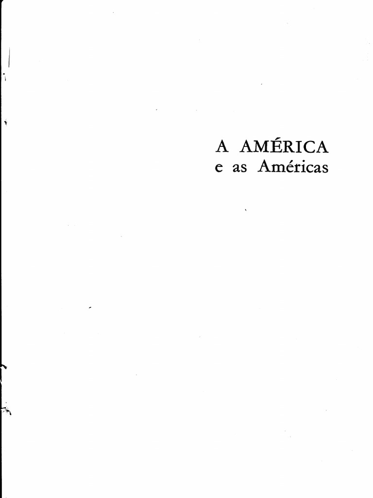 A América e As Américas - Pierre Chaunu | PDF