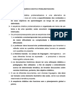 SEQUÊNCIA DIDÁTICA PROBLEMATIZADORA