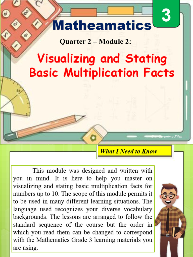 Grade 3 Basic Multiplication Module | PDF | Multiplication | Algebra