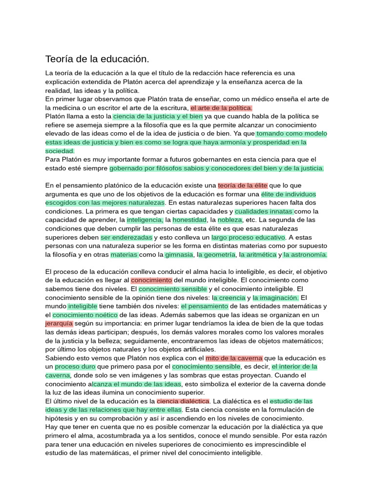 Teoría de la educación PDF