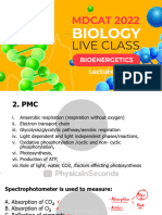 MDCAT 2022 Biology Bioenergetics MCQs