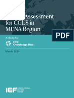 Market Assessment For CCUS in MENA Region