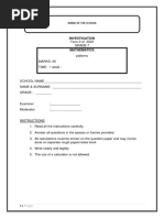 Grade 7 Term 1 Maths Test 2024 | PDF | Teaching Methods & Materials ...
