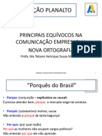 CAPACITAÇÃO PLANALTO 07 - Ago - EMPREGO DA NORMA PADRAO CULTA