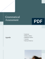 4 Grammatical Assessment