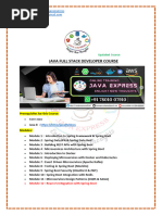 JavaExpress - SpringBoot - Microservices Course Content