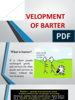 Development of Barter
