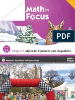 Algebraic Equations and Inequalities: Course