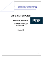 Life Sciences Grade 12 Answer Booklet Term 1 - 2023
