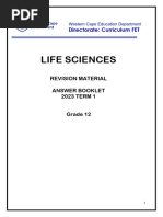 Life Sciences Grade 12 Answer Booklet Term 1 - 2023