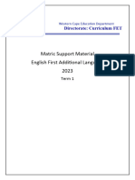 EFAL Grade 12 Revision - Term 1 2023