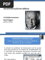 O Falsificacionismo de Popper