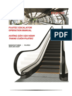 Hướng Dẫn Vận Hành Thang Cuốn Fujitec Operation Manual of Escalator