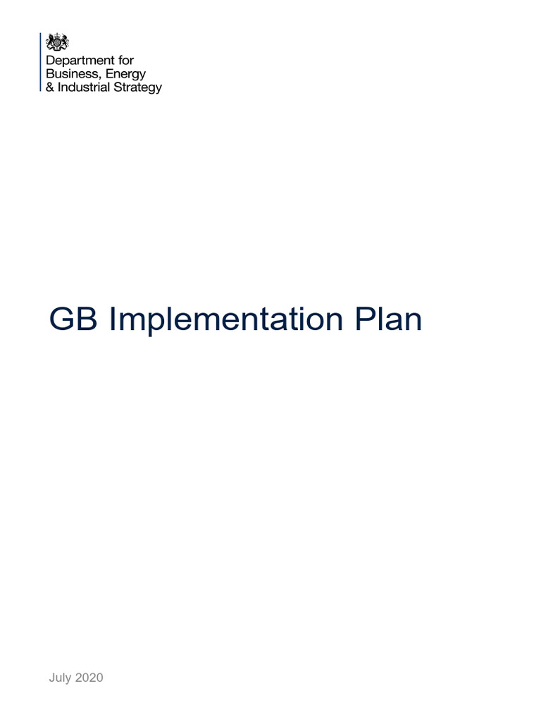 Gb Electricity Market Implementation Plan Pdf Auction Prices