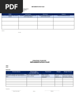 SIP Implementation Plan ME Plan Formerly PWBM