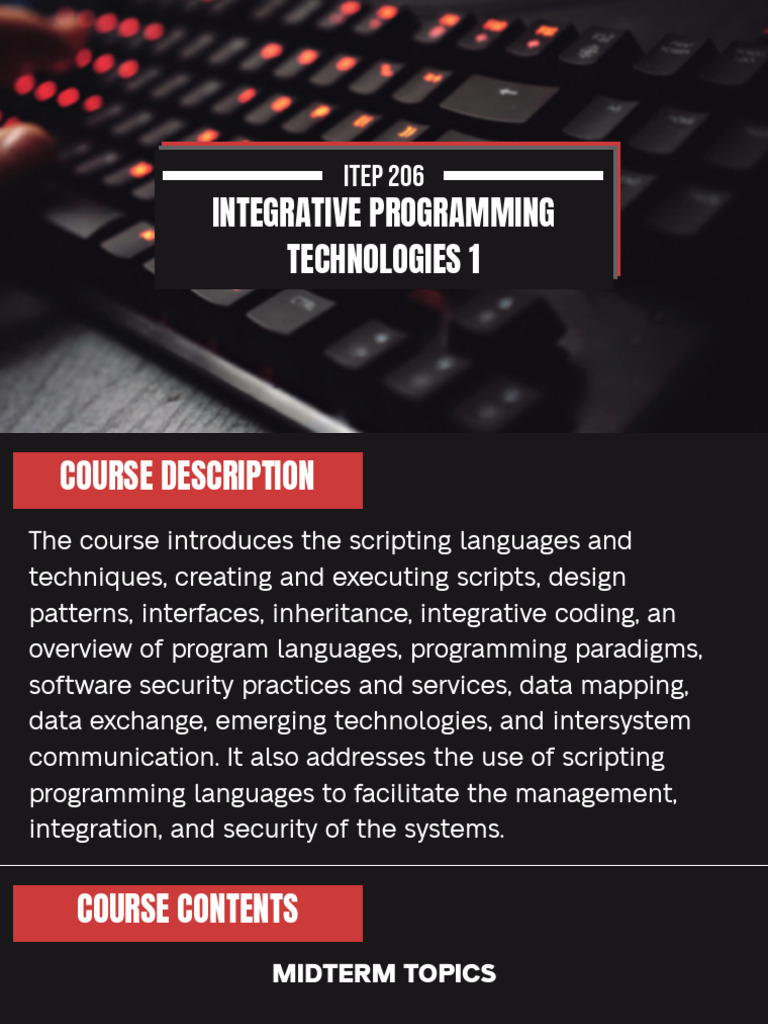 ITEP 206 Lesson 1 | PDF | Computer Programming | Programming Language