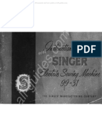Singer 99-31 Sewing Machine Instruction Manual