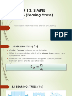 CHAPTER 1.31.4 STRESS Bearing Stress Thin Walled Vessel