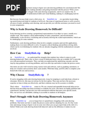 Scale Drawing Homework Help