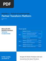 Tech Module 2 - Partner Transform Platform