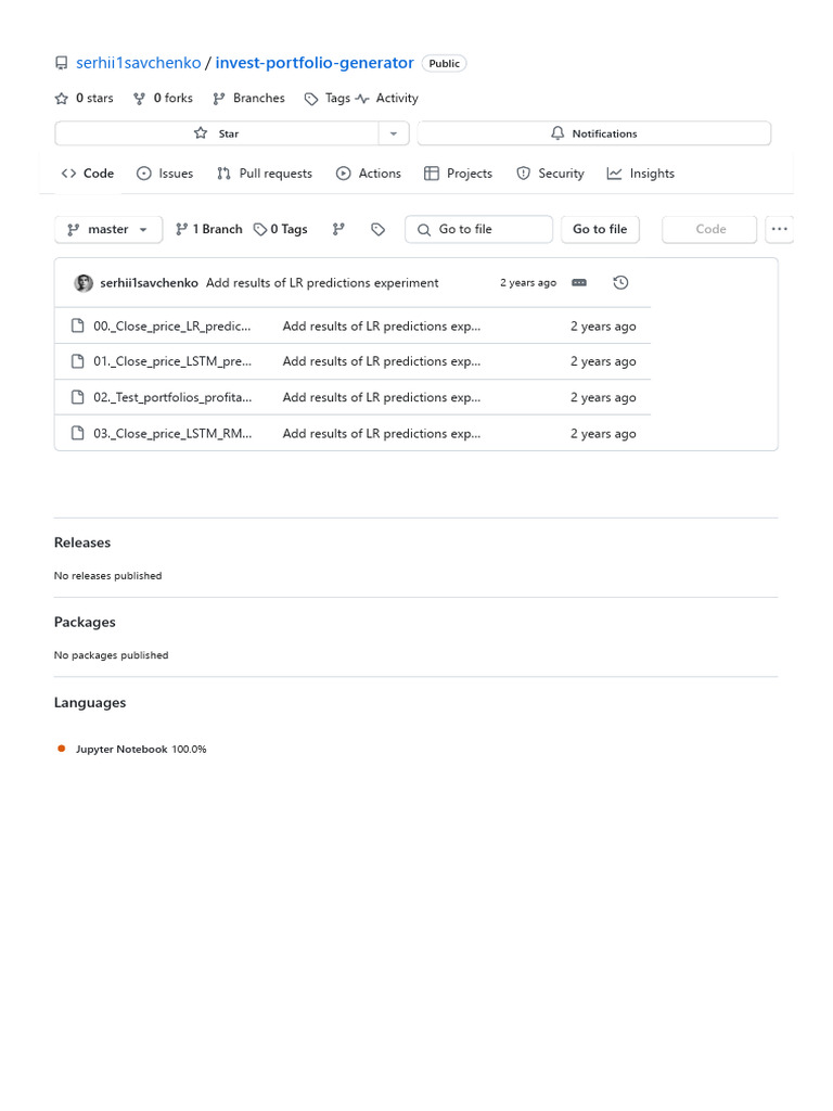 AI Portfolio Generator on GitHub | PDF