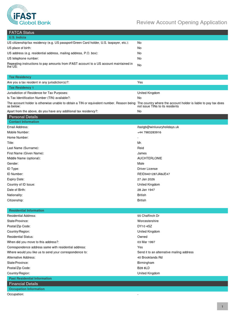 ACC20240300004694 Review Application | PDF | Identity Document ...